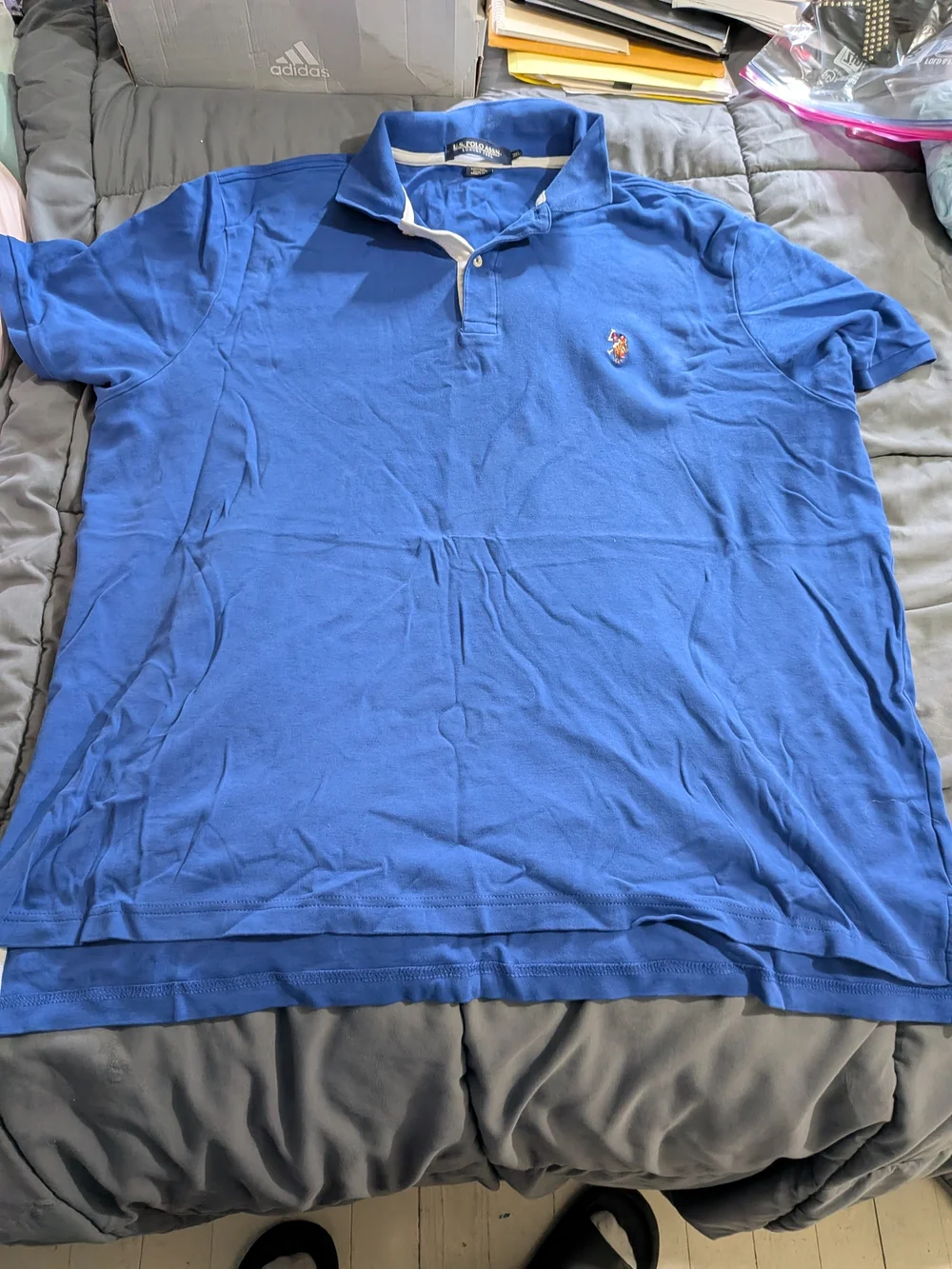 Polo by Ralph Lauren Royal Blue Short-Sleeve Polo with Contrast Trim